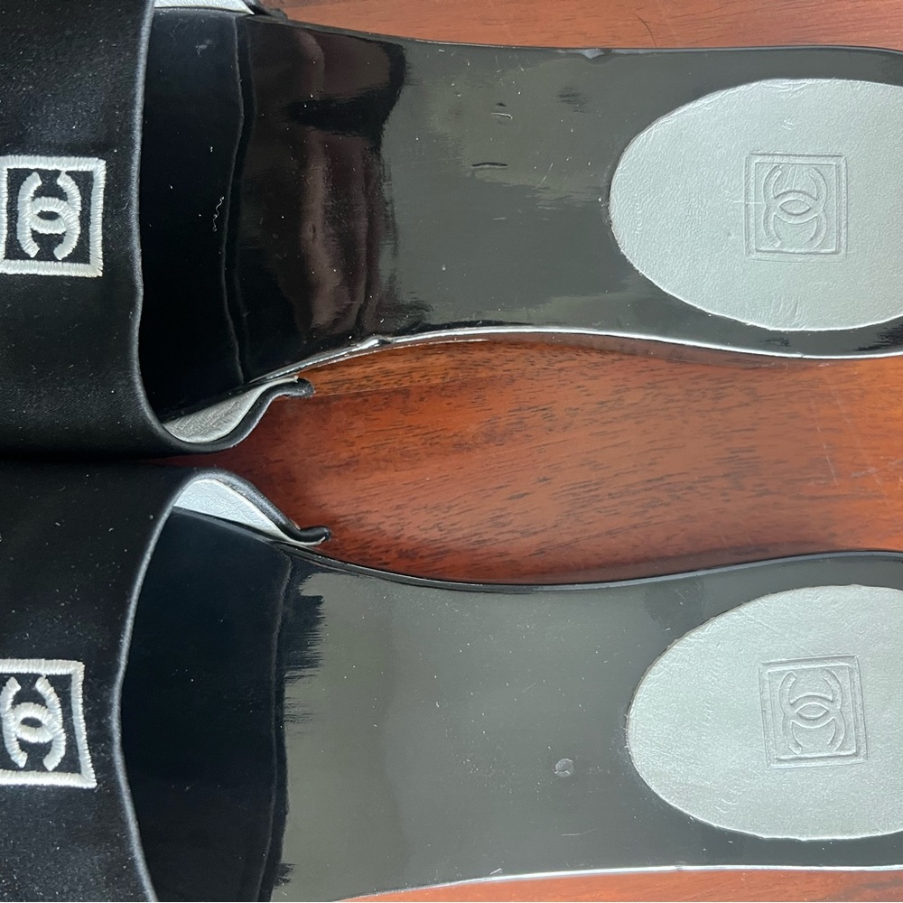 Black CHANEL sandals size 36 - Picture 2 of 9